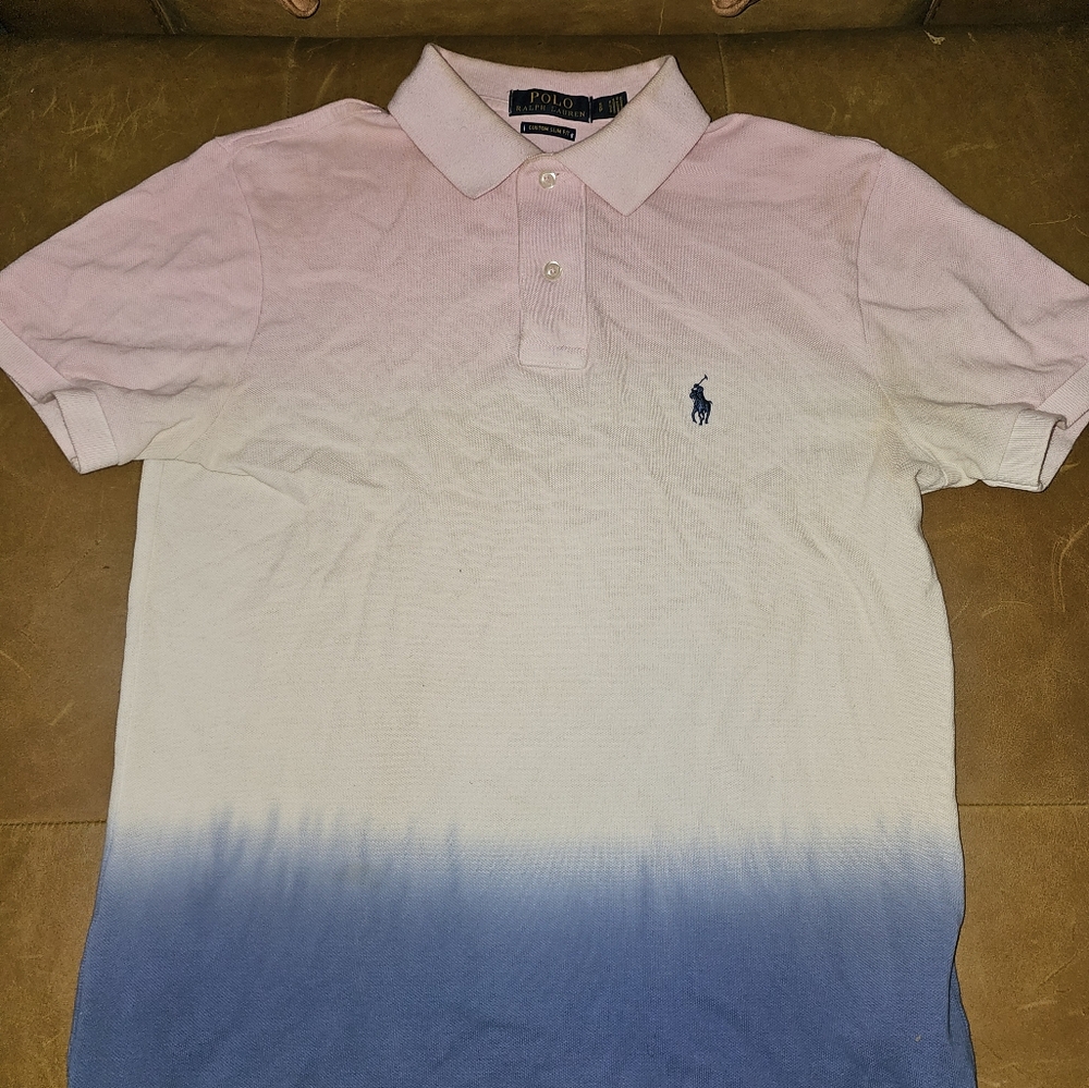 Polo Ralph Lauren Tie Dye Blue Pink Mens Small RARE! $50obo